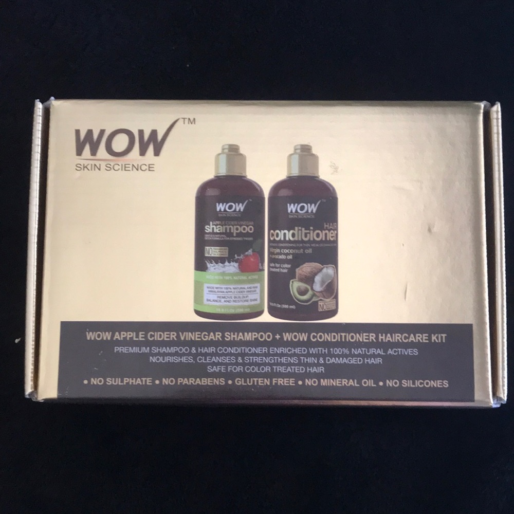 Wow skin science apple cider vinegar shampoo and conditioner
